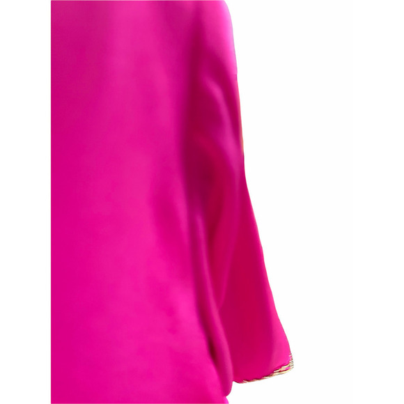 90’s MIGNON NEW YORK Pink Flared Rhinestone Dress - Picture 11 of 12